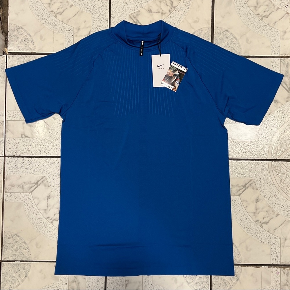 New Nike Matthew M Williams NRG Mock Neck Blue Top Men’s Size M DD9436-409